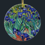 Décoration En Céramique Irises par Vincent van Gogh<br><div class="desc">Irises par Vincent van Gogh,  1889.</div>