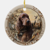 Décoration En Céramique  Irish  Setter (Dos)
