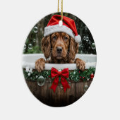 Décoration En Céramique Irish Setter Cute Christmas Holiday Bubble Bath (Droite)