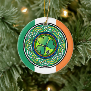 Décoration En Céramique Irish shamrock