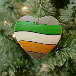 Décoration En Céramique Irlande Drapeau couleurs-Chrome par Shirley Taylor