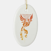 Décoration En Céramique Isaiah 61 Phoenix Oval Ceramic Ornament (Droite)