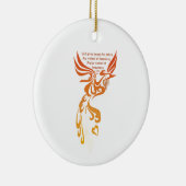 Décoration En Céramique Isaiah 61 Phoenix Oval Ceramic Ornament (Droite)
