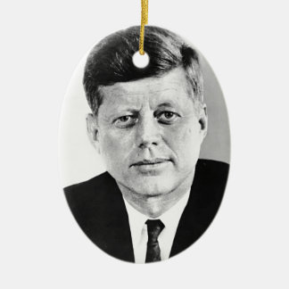 Décoration En Céramique Jack noir et blanc JFK John F. Kennedy