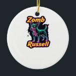 Décoration En Céramique Jack Russell Terrier JRT Zombie Dog Halloween Esse<br><div class="desc">Jack Russell Terrier JRT Zombie Dog Halloween Essential T-Shirt_1</div>