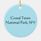 Décoration En Céramique Jackson Hole Mountains et River (Dos)