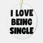 Décoration En Céramique J'adore être célibataire (Gauche)