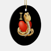 Décoration En Céramique J'adore les serpents de coeur (Droite)