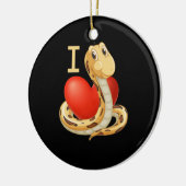 Décoration En Céramique J'adore les serpents de coeur (Gauche)