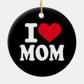 Décoration En Céramique J'adore maman (Dos)