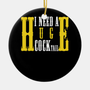 Décoration En Céramique J'ai besoin d'un énorme COCKtailAmusant humour adu