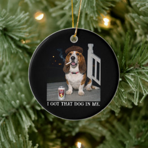 Décoration En Céramique J'ai Ce Chien En Moi, Idée De Mème Drôle De Basset