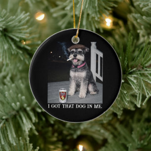 Décoration En Céramique J'ai Ce Chien En Moi, Miniature Schnauzer Drôle