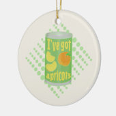 Décoration En Céramique J'ai des abricots Tin de fruit (Gauche)