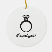 Décoration En Céramique J'ai dit oui ! (Devant)