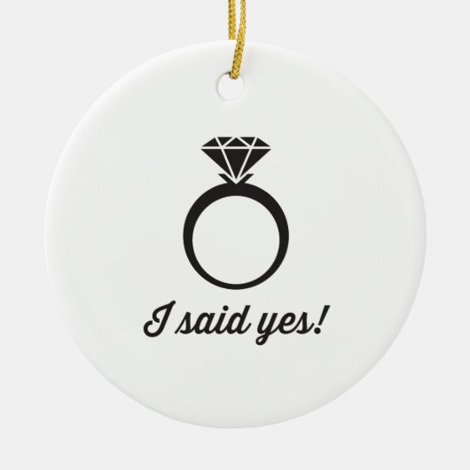 Décoration En Céramique J'ai dit oui ! (Devant)