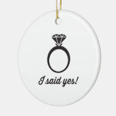 Décoration En Céramique J'ai dit oui ! (Gauche)