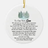 Décoration En Céramique J'Ai Fermé Mes Yeux Fils, Sentimental Keepsaké Cad (Devant)