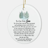 Décoration En Céramique J'Ai Fermé Mes Yeux Fils, Sentimental Keepsaké Cad (Gauche)