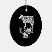 Décoration En Céramique J'Ai Fumé Que Vache BBQ Fumer Grillation Barbecue (Droite)