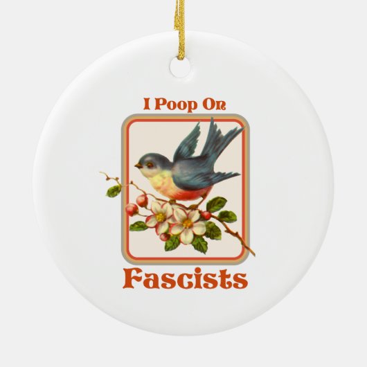 Décoration En Céramique J'ai mis les fascistes au poing (Dos)