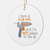 Décoration En Céramique J'Ai Un Arme À Colle (Gauche)