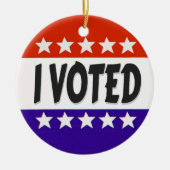 Décoration En Céramique J'ai voté (Devant)