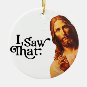 Décoration En Céramique J'Ai Vu Ça, Jésus Art, J'Ai Vu Que Jésus