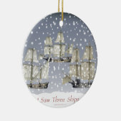 Décoration En Céramique j'ai vu trois navires (Droite)