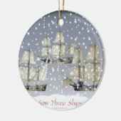 Décoration En Céramique j'ai vu trois navires (Gauche)