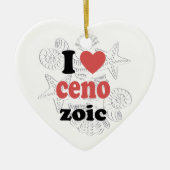 Décoration En Céramique J'aime Cénozoïque drôle de citation pour les scien (Devant)