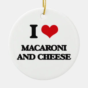 Décoration En Céramique J'aime des macaronis au fromage