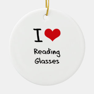 Décoration En Céramique J'aime des verres de lecture