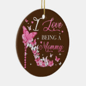 Décoration En Céramique J'aime être maman papillons à talon élevé papillon (Droite)
