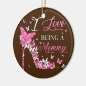 Décoration En Céramique J'aime être maman papillons à talon élevé papillon (Gauche)