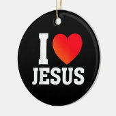 Décoration En Céramique J'aime Jésus (Gauche)