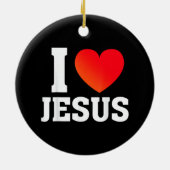 Décoration En Céramique J'aime Jésus (Dos)