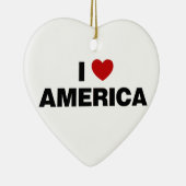 Décoration En Céramique J'aime l'Amérique (Droite)