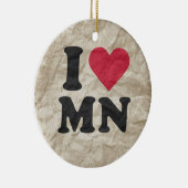 DÉCORATION EN CÉRAMIQUE J'AIME LE MANGANÈSE (Droite)