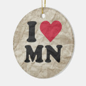 DÉCORATION EN CÉRAMIQUE J'AIME LE MANGANÈSE (Gauche)