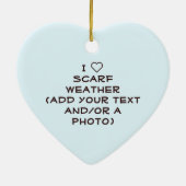 Décoration En Céramique J'Aime Les Écharpes ! (Dos)