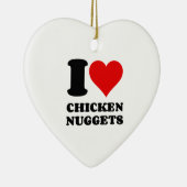 DÉCORATION EN CÉRAMIQUE J'AIME LES POULET NUGGETS (Droite)