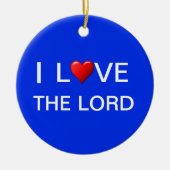 DÉCORATION EN CÉRAMIQUE J'AIME L'ÉTERNEL (Devant)