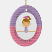 Décoration En Céramique J'AIME l'ornement de Noël de GYMNASTIQUE (Droite)