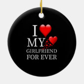 Décoration En Céramique J'Aime Ma Fille Pour Jamais (Dos)