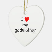 Décoration En Céramique J'aime ma marraine (Gauche)