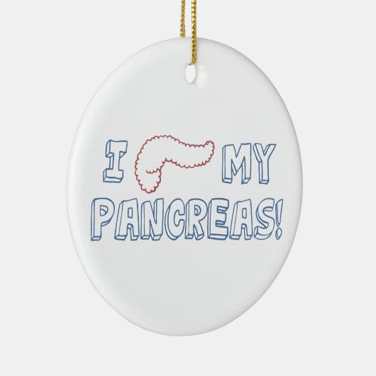 Décoration En Céramique J'aime mon pancréas (Droite)