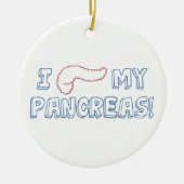 Décoration En Céramique J'aime mon pancréas (Devant)