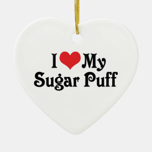 Décoration En Céramique J'aime mon Sugar Puff