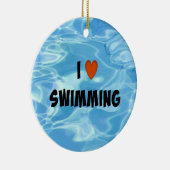 Décoration En Céramique J'Aime Nager (Droite)